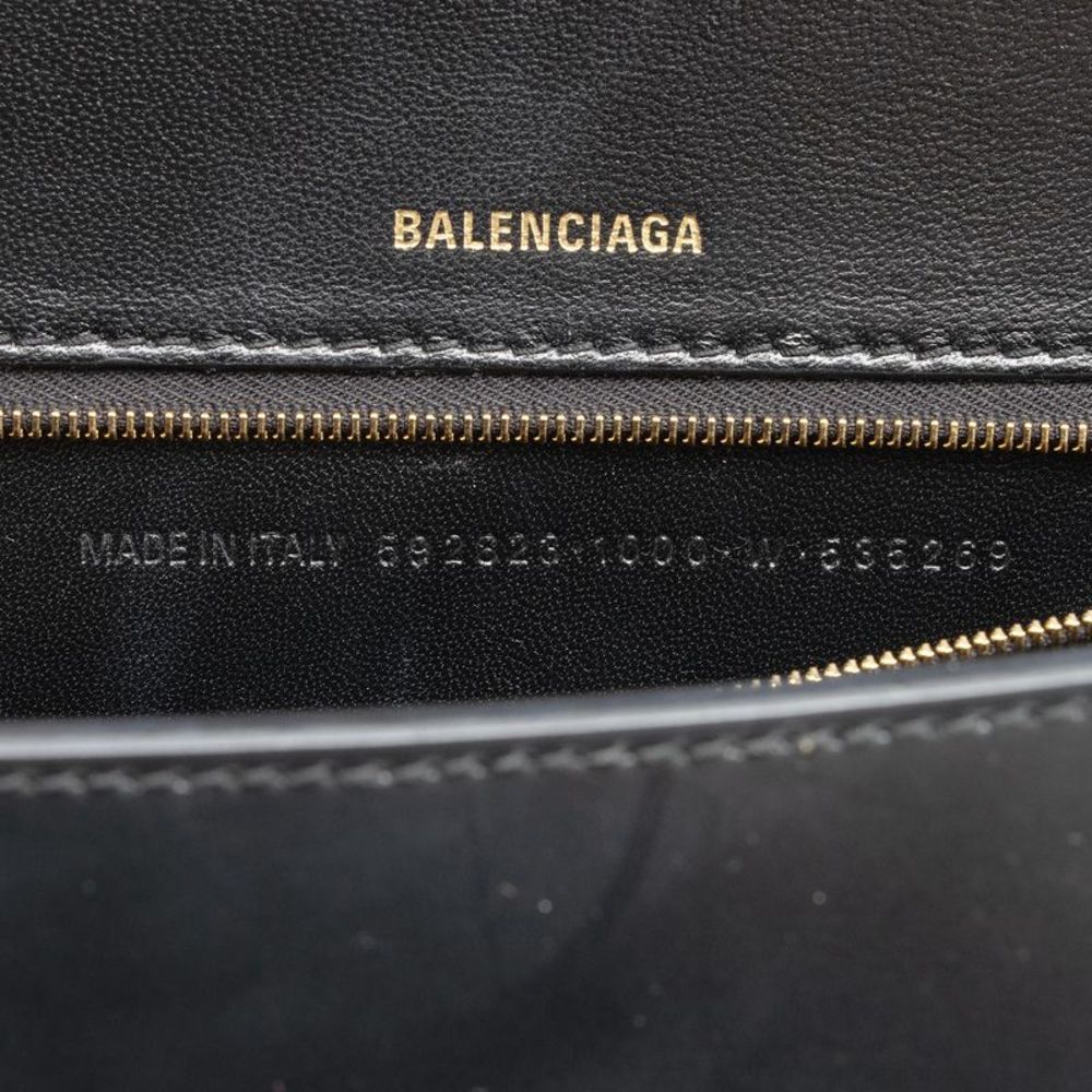 Balenciaga Shiny Calfskin Hourglass Medium Satchel - Picture 8 of 15
